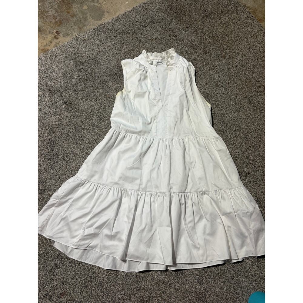 Amanda Uprichard womens medium white tiered tank dress